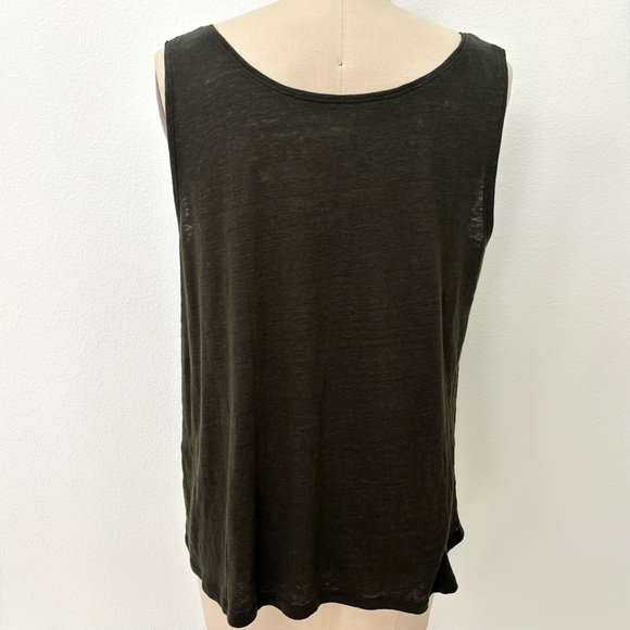 Eileen Fisher Basic Tank NWT Seaweed Organic Linen Jersey M - Picture 4 of 7